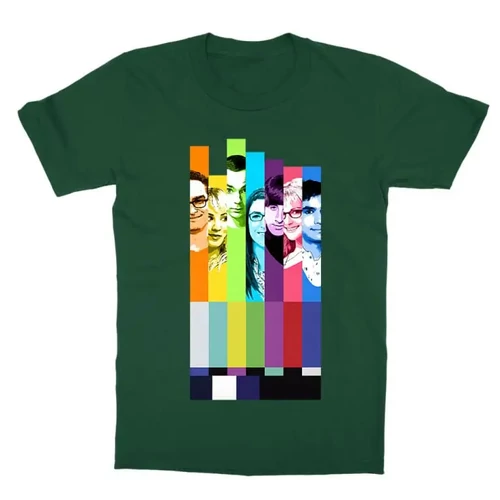 Sötétzöld Agymenők gyerek rövid ujjú póló - The Big Bang Theory Colors