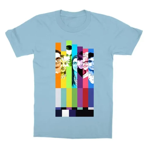 Világoskék Agymenők gyerek rövid ujjú póló - The Big Bang Theory Colors