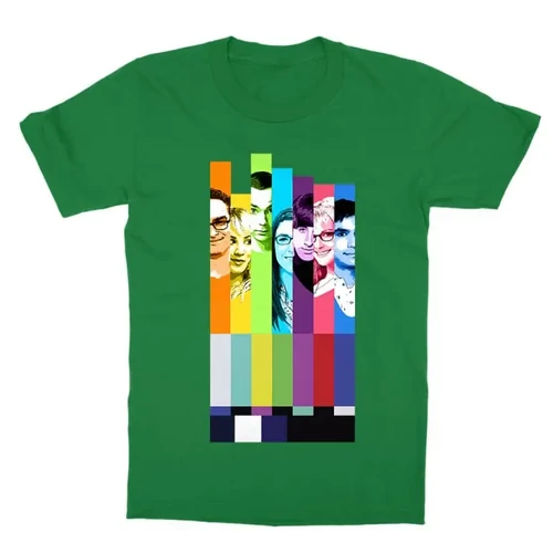 Zöld Agymenők gyerek rövid ujjú póló - The Big Bang Theory Colors