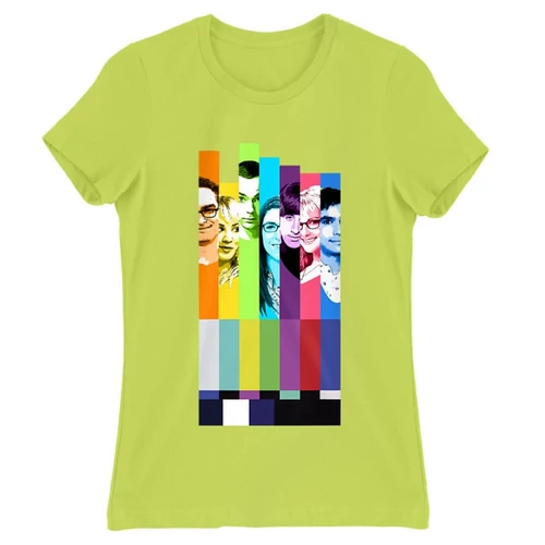 Almazöld Agymenők női rövid ujjú póló - The Big Bang Theory Colors