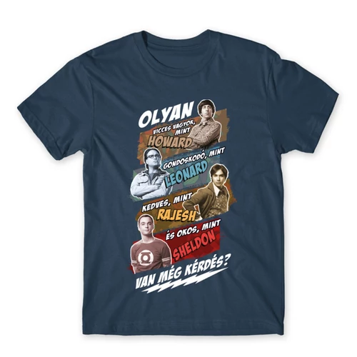 Denim Agymenők férfi rövid ujjú póló - Van még kérdés?
