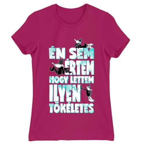 Pink Bolondos dallamok női rövid ujjú póló - Dodó Kacsa tökéletes