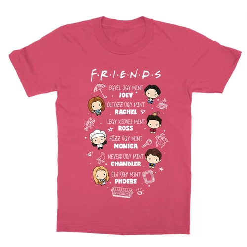 Pink Jóbarátok gyerek rövid ujjú póló - Úgy mint