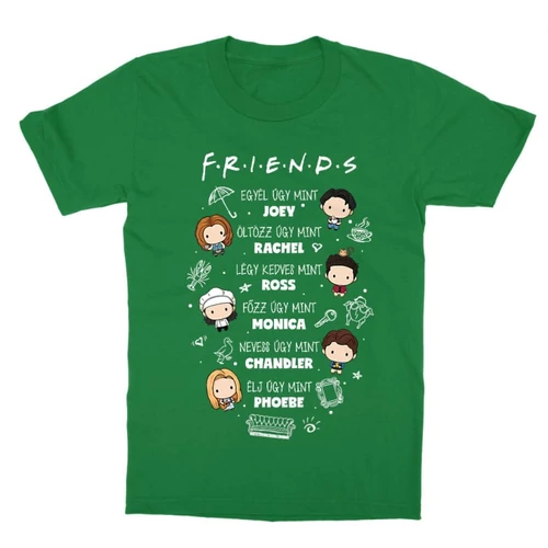 Zöld Jóbarátok gyerek rövid ujjú póló - Úgy mint