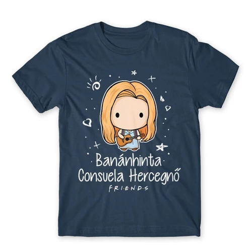 Denim Jóbarátok férfi rövid ujjú póló - Banánhinta - Pheobe