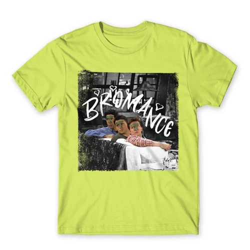 Almazöld Jóbarátok férfi rövid ujjú póló - Bromance