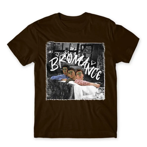 Barna Jóbarátok férfi rövid ujjú póló - Bromance