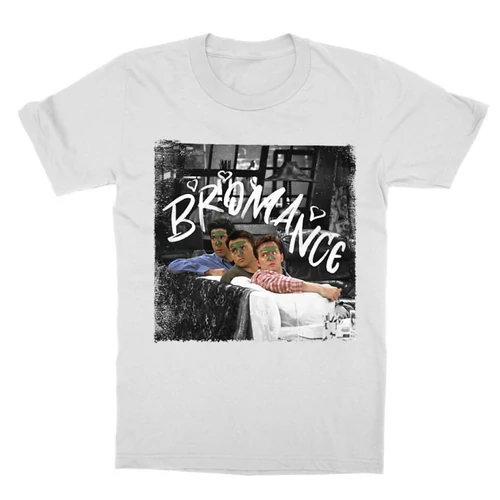 Fehér Jóbarátok gyerek rövid ujjú póló - Bromance