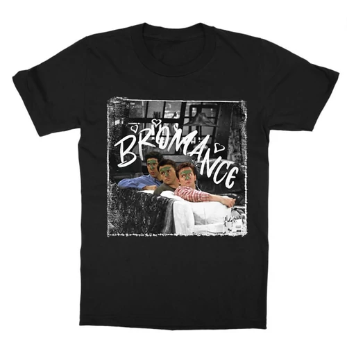 Fekete Jóbarátok gyerek rövid ujjú póló - Bromance