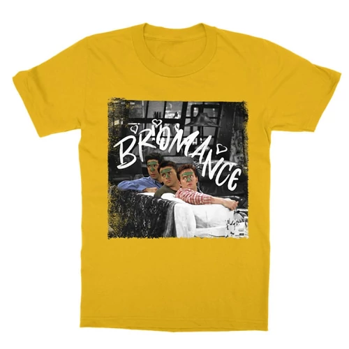 Sárga Jóbarátok gyerek rövid ujjú póló - Bromance