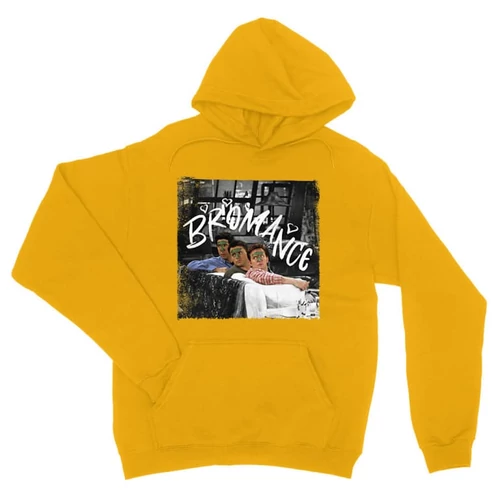 Sárga Jóbarátok kapucnis pulóver - Bromance