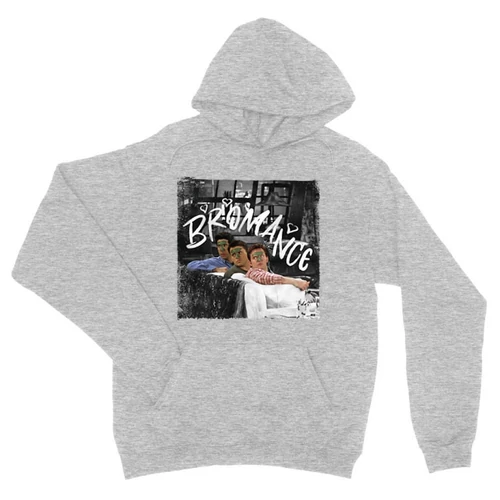 Sportszürke Jóbarátok kapucnis pulóver - Bromance