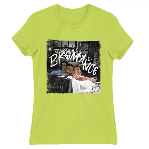 Almazöld Jóbarátok női rövid ujjú póló - Bromance