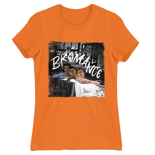 Narancs Jóbarátok női rövid ujjú póló - Bromance