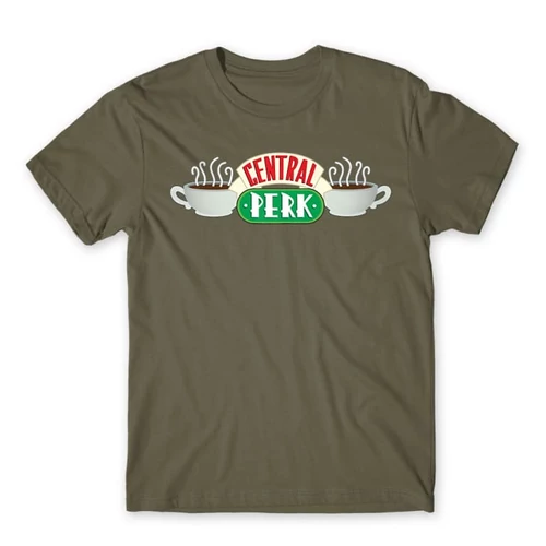 Cink Jóbarátok férfi rövid ujjú póló - Central Perk Logo