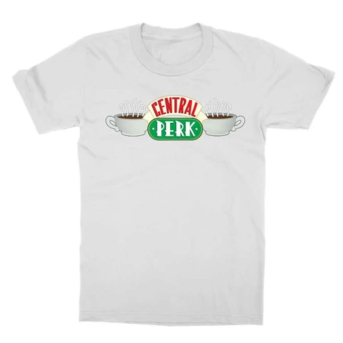 Fehér Jóbarátok gyerek rövid ujjú póló - Central Perk Logo