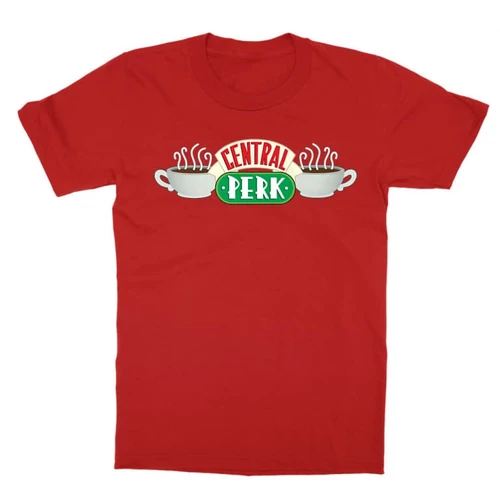 Piros Jóbarátok gyerek rövid ujjú póló - Central Perk Logo