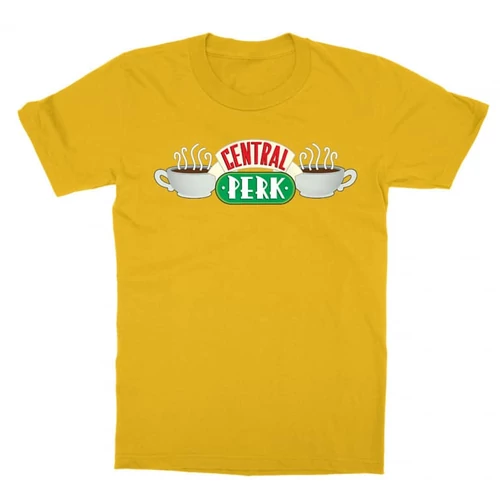 Sárga Jóbarátok gyerek rövid ujjú póló - Central Perk Logo
