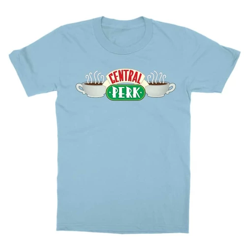 Világoskék Jóbarátok gyerek rövid ujjú póló - Central Perk Logo
