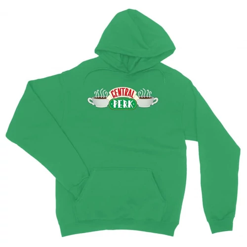 Zöld Jóbarátok unisex kapucnis pulóver - Central Perk Logo