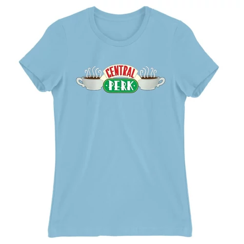 Világoskék Jóbarátok női rövid ujjú póló - Central Perk Logo