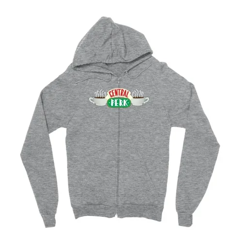Sportszürke Jóbarátok zipzáros pulóver - Central Perk Logo