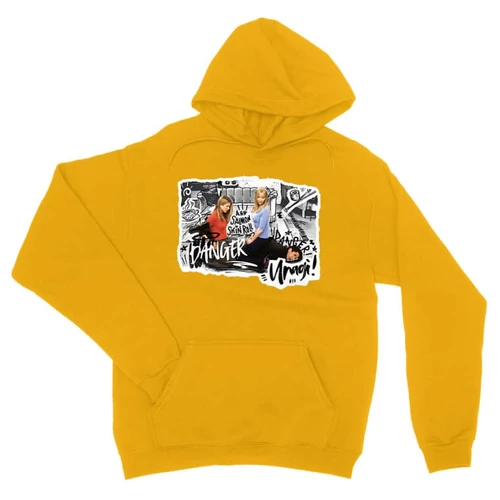 Sárga Jóbarátok kapucnis pulóver - Danger - Unagi