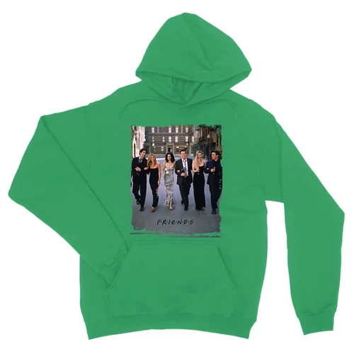 Zöld Jóbarátok unisex kapucnis pulóver - Friends Poster