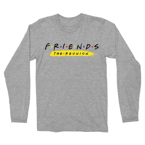 Sportszürke Jóbarátok férfi hosszú ujjú póló - Friends Reunion Logo