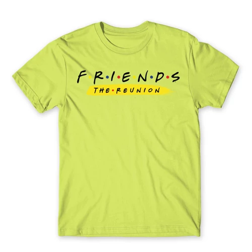 Almazöld Jóbarátok férfi rövid ujjú póló - Friends Reunion Logo