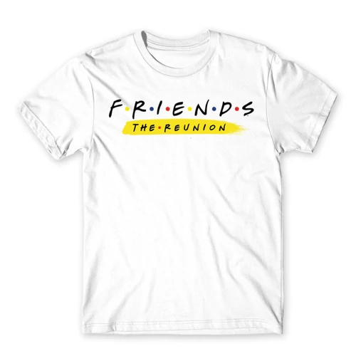 Fehér Jóbarátok férfi rövid ujjú póló - Friends Reunion Logo