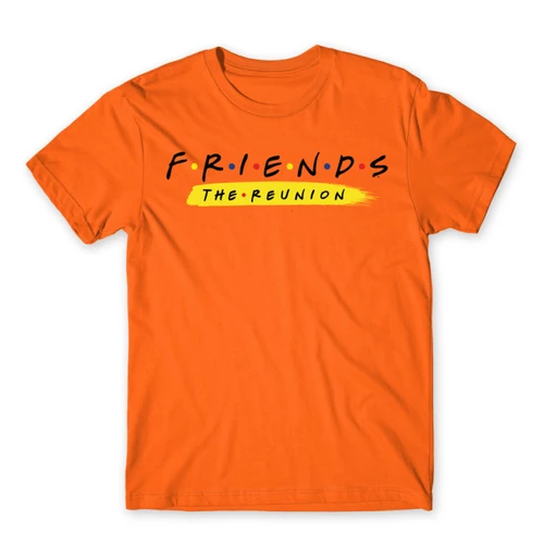Narancs Jóbarátok férfi rövid ujjú póló - Friends Reunion Logo