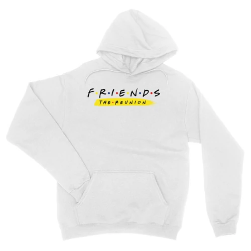 Fehér Jóbarátok kapucnis pulóver - Friends Reunion Logo