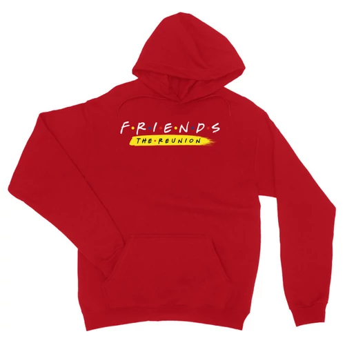 Piros Jóbarátok kapucnis pulóver - Friends Reunion Logo