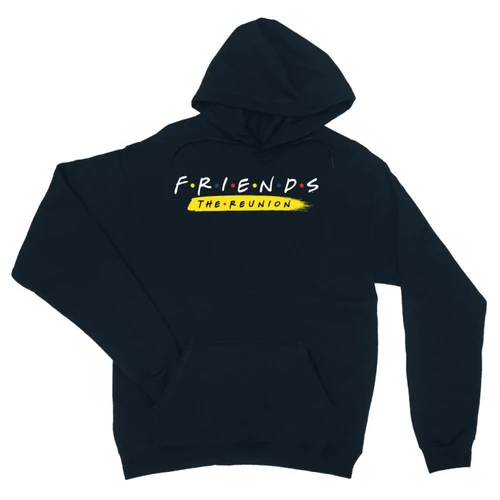 Sötétkék Jóbarátok kapucnis pulóver - Friends Reunion Logo