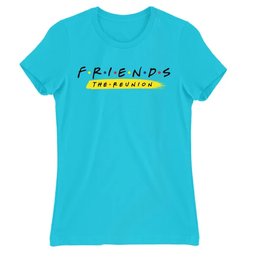 Atollkék Jóbarátok női rövid ujjú póló - Friends Reunion Logo