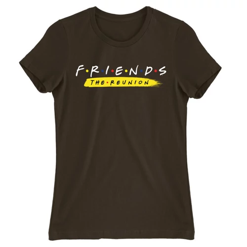 Barna Jóbarátok női rövid ujjú póló - Friends Reunion Logo