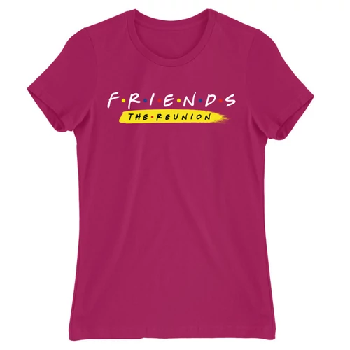 Pink Jóbarátok női rövid ujjú póló - Friends Reunion Logo