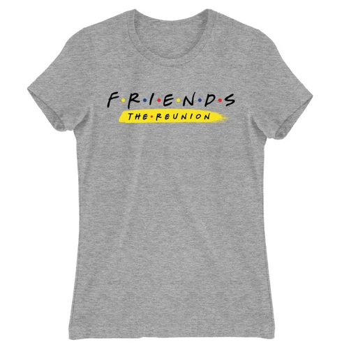 Sportszürke Jóbarátok női rövid ujjú póló - Friends Reunion Logo