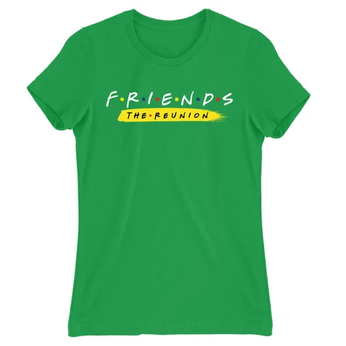 Zöld Jóbarátok női rövid ujjú póló - Friends Reunion Logo