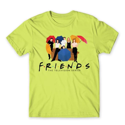 Almazöld Jóbarátok férfi rövid ujjú póló - Friends Team