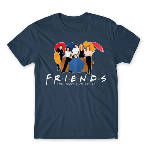Denim Jóbarátok férfi rövid ujjú póló - Friends Team
