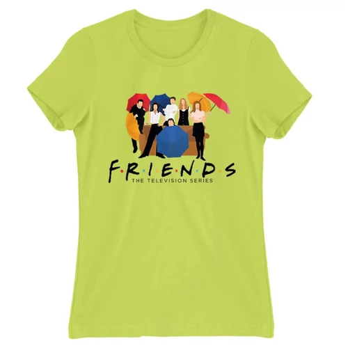 Almazöld Jóbarátok női rövid ujjú póló - Friends Team