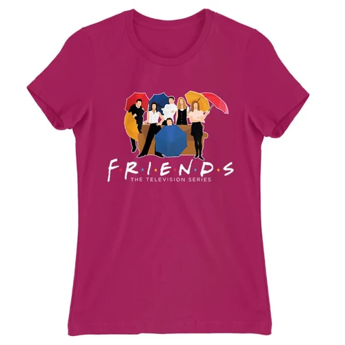 Pink Jóbarátok női rövid ujjú póló - Friends Team