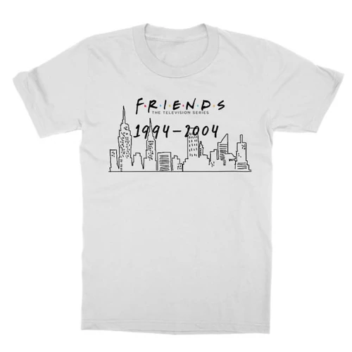Fehér Jóbarátok gyerek rövid ujjú póló - Friends city