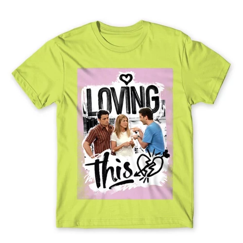 Almazöld Jóbarátok férfi rövid ujjú póló - Friends - Loving this