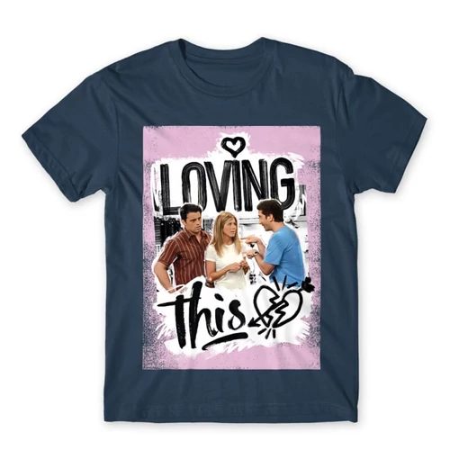 Denim Jóbarátok férfi rövid ujjú póló - Friends - Loving this