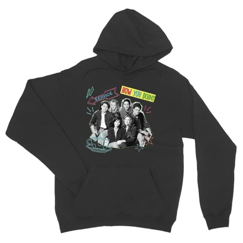 Sötétszürke Jóbarátok unisex kapucnis pulóver - How you doin? - Team