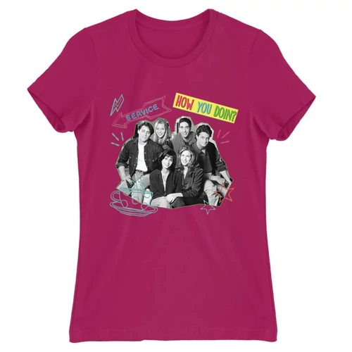 Pink Jóbarátok női rövid ujjú póló - How you doin? - Team