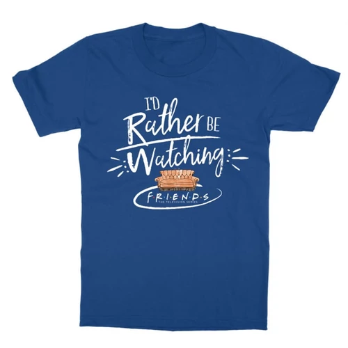 Királykék Jóbarátok gyerek rövid ujjú póló - I' d rather be watching friends
